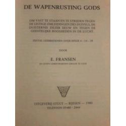 Ds. E. Fransen - De wapenrusting Gods