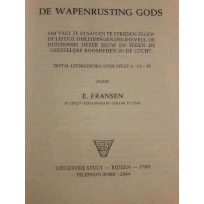 Ds. E. Fransen - De wapenrusting Gods