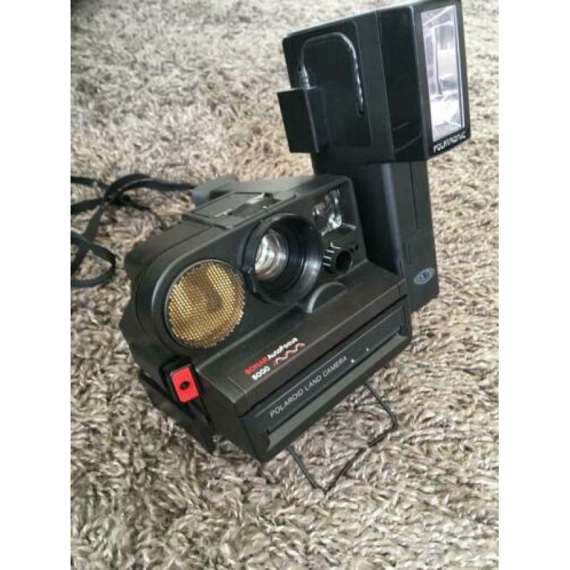 Polaroid camera sonar 5000 autofocus flitser polatronic 2