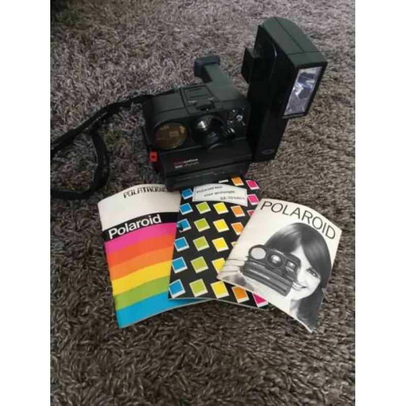 Polaroid camera sonar 5000 autofocus flitser polatronic 2