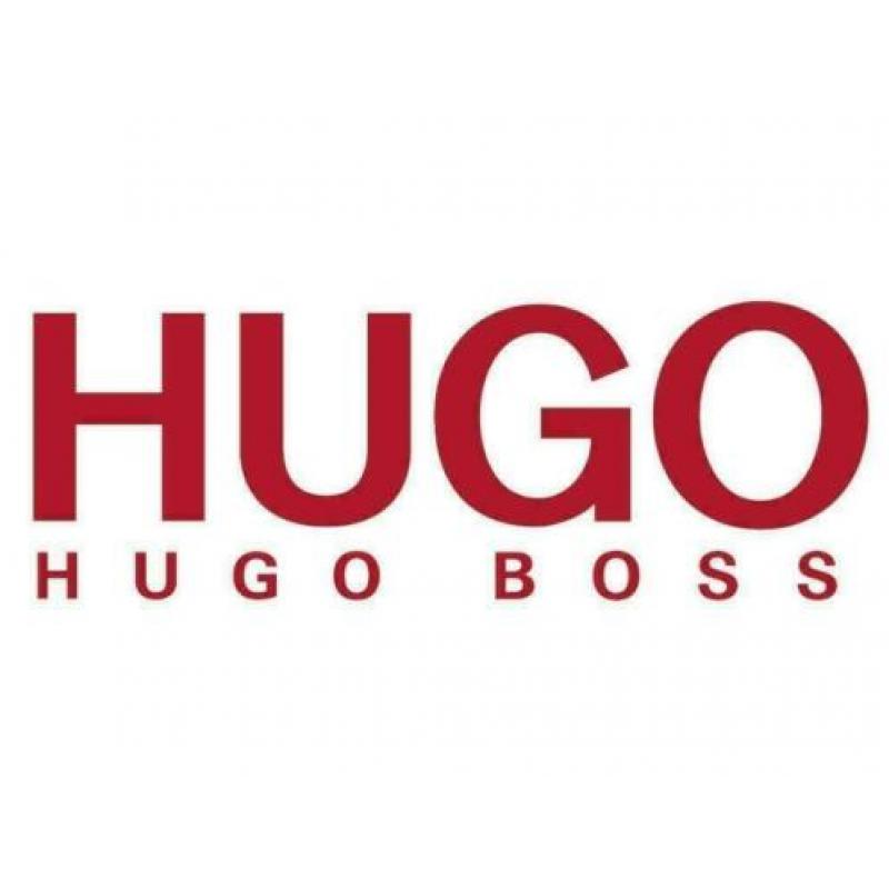 Hugo Boss Kostuum. Grijs motief. Maat 50.