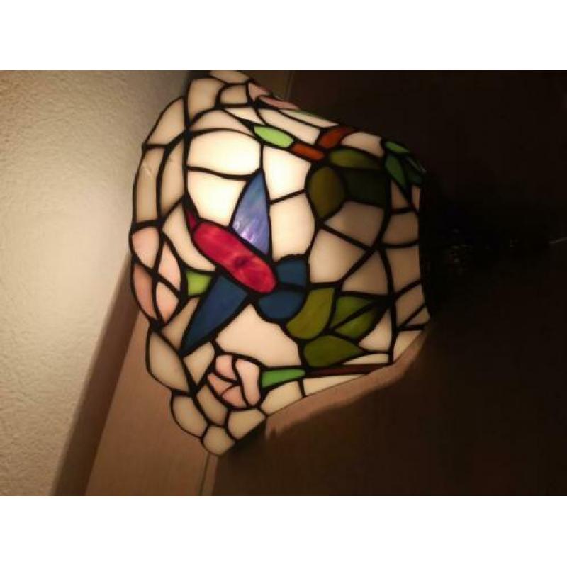 Tiffany wandlamp muurlamp glas en lood