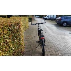 fiets jongens Flyke zwart/oranje 26 inch drie versnellingen