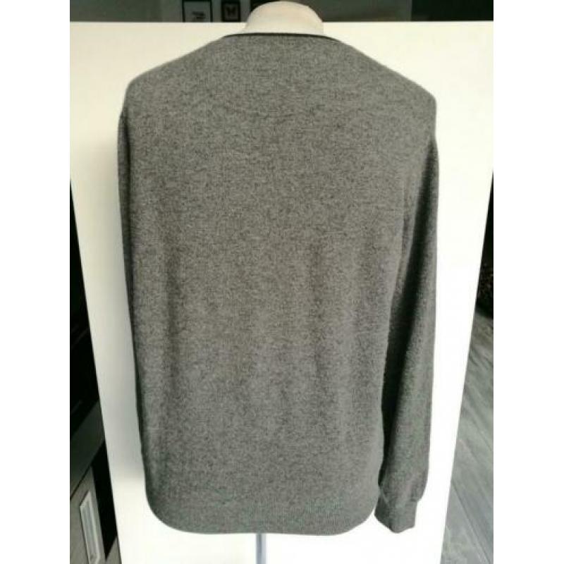 Ahaus 100% Cashmere knoopjes vest L 42 Grijs