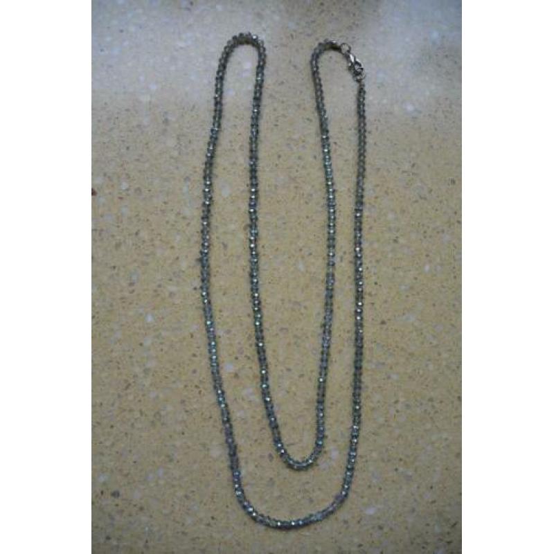 ketting met hanger uil uiltje metaal met strass