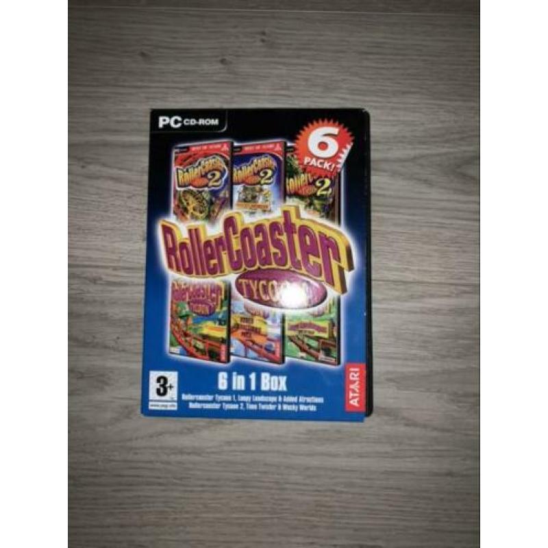 Rollercoaster tycoon 1+2 6 discs in totaal