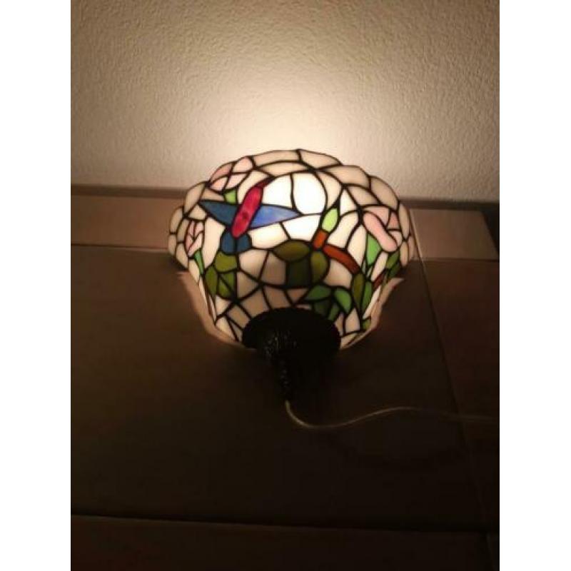 Tiffany wandlamp muurlamp glas en lood