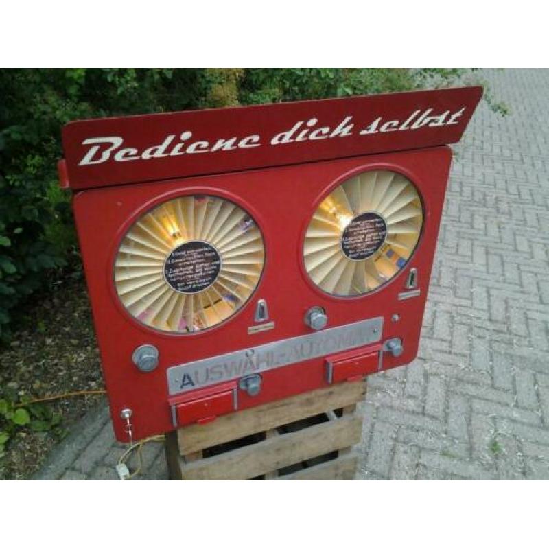 dubbele snoep muur automaat vintage retro fifties sixties