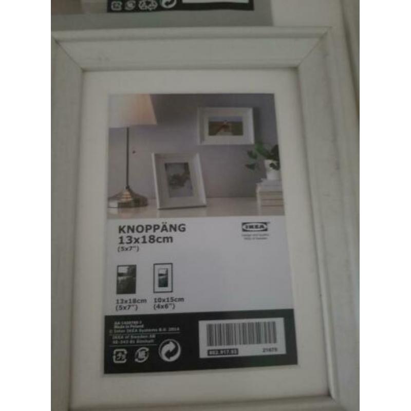 Witte fotolijstjes ikea knoppang