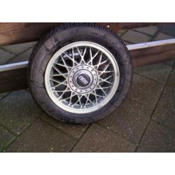 BBS velgen 4 stuks met naafdoppen en banden 175/65 R14