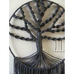 Macrame Tree of life Zwart