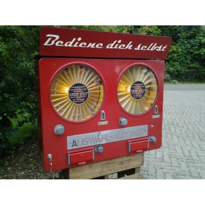 dubbele snoep muur automaat vintage retro fifties sixties