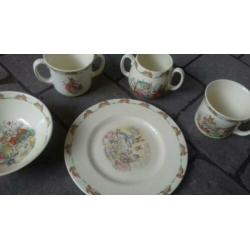 Prachtig vintage Bunnikins servies