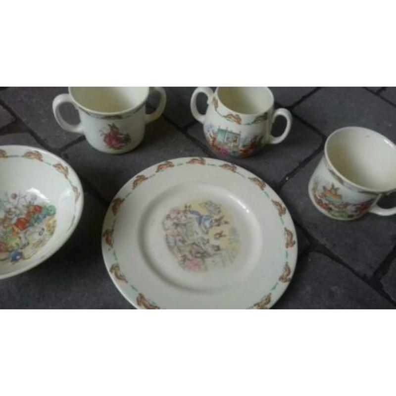 Prachtig vintage Bunnikins servies