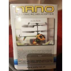 Nano helicoptertje met afstandbediening accu's en lader