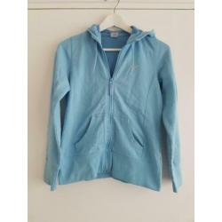 Hoody van rucanor licht blauw maat 164