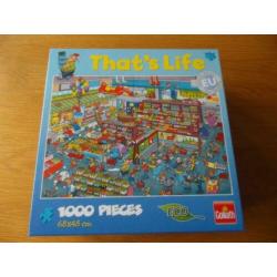 Te koop 4 legpuzzels, 1000 stukjes uit de serie That's life