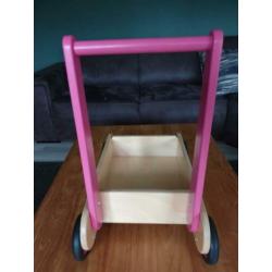 Loopwagen roze