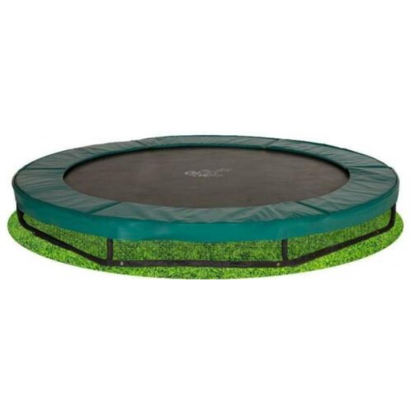 Ingraaf trampoline Magic Circle Pro 305 groen inground 931