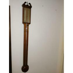 ANTIEKE KWIK stick barometer Henry Hughes London