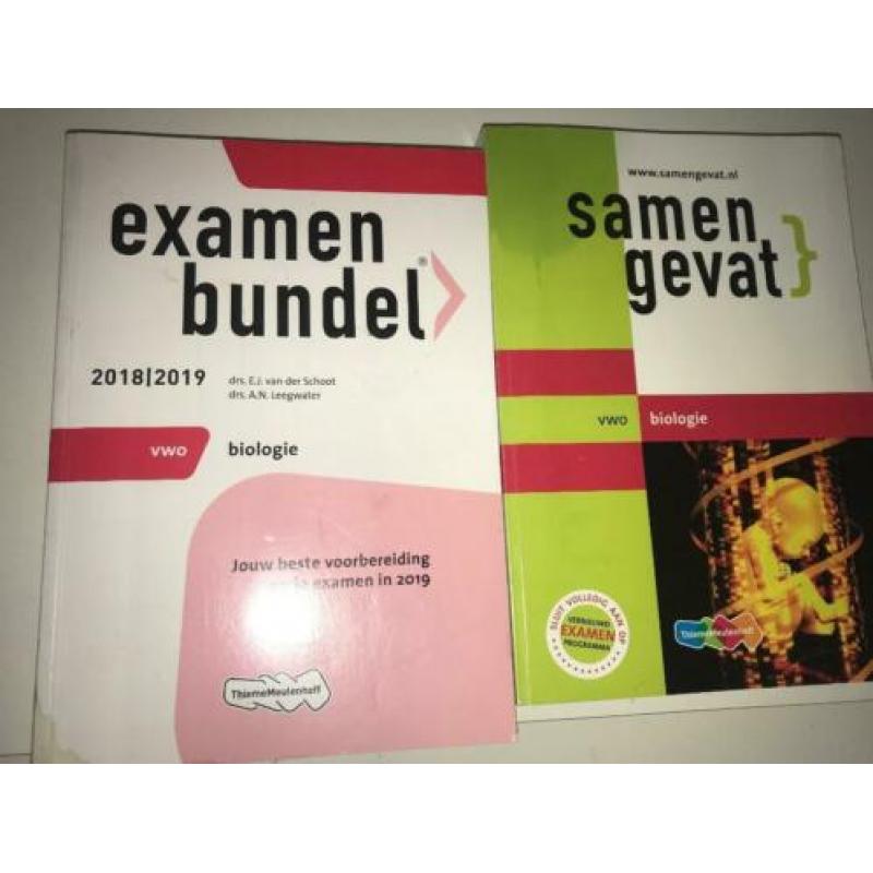 Examenbundel (2018/2019) en samengevat vwo biologie