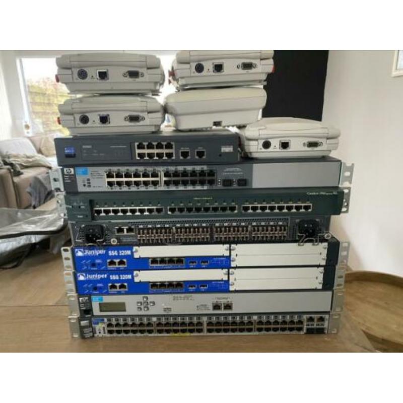 Cisco Switch HP Wifi Juniper Firewall storage SAN