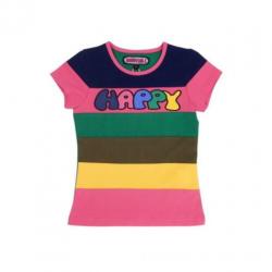 Happy Nr. 1 gestreept t-shirt Happy multicolor maat 128