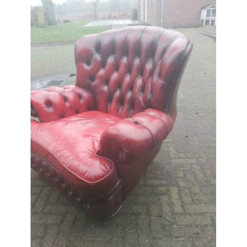 Chesterfield fauteuil oxblood