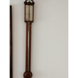 ANTIEKE KWIK stick barometer Henry Hughes London