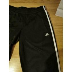 Adidas sportbroek broek trainingbroek zwart zgan xxs