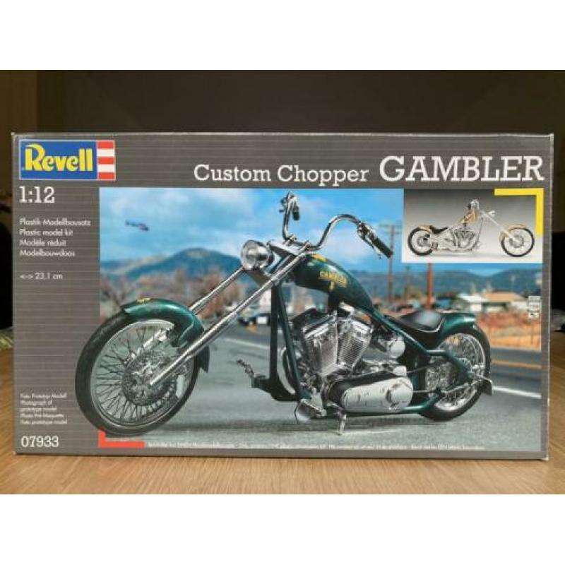 Custom Chopper 'Gambler', nieuw, Revell 07933