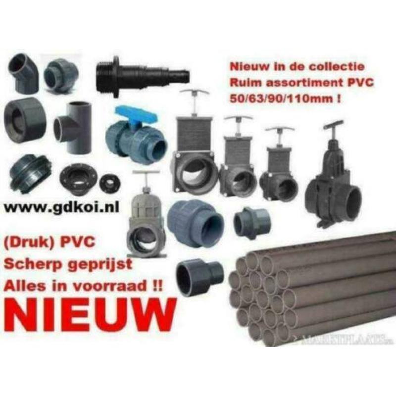 pvc koppeling, pvc verbindings stuk, pvc buizen, druk pvc