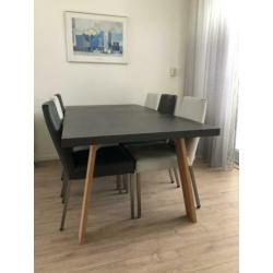 Complete eetset | tafel + 6 stoelen