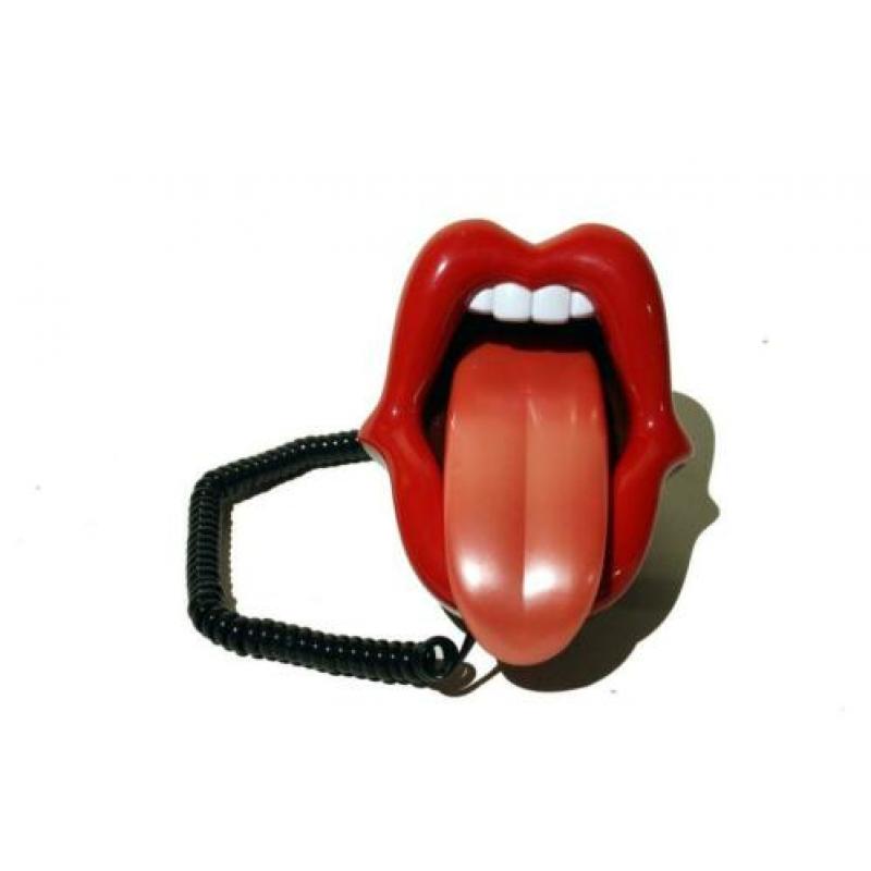 Rolling Stones style telefoon "stick out of tongue" uniek!