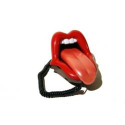 Rolling Stones style telefoon "stick out of tongue" uniek!