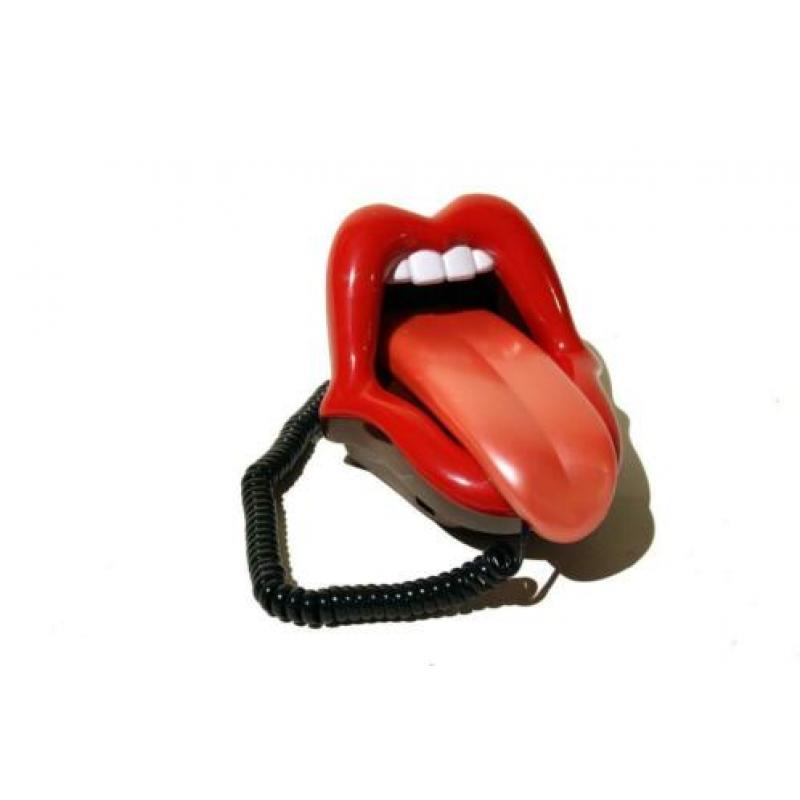 Rolling Stones style telefoon "stick out of tongue" uniek!