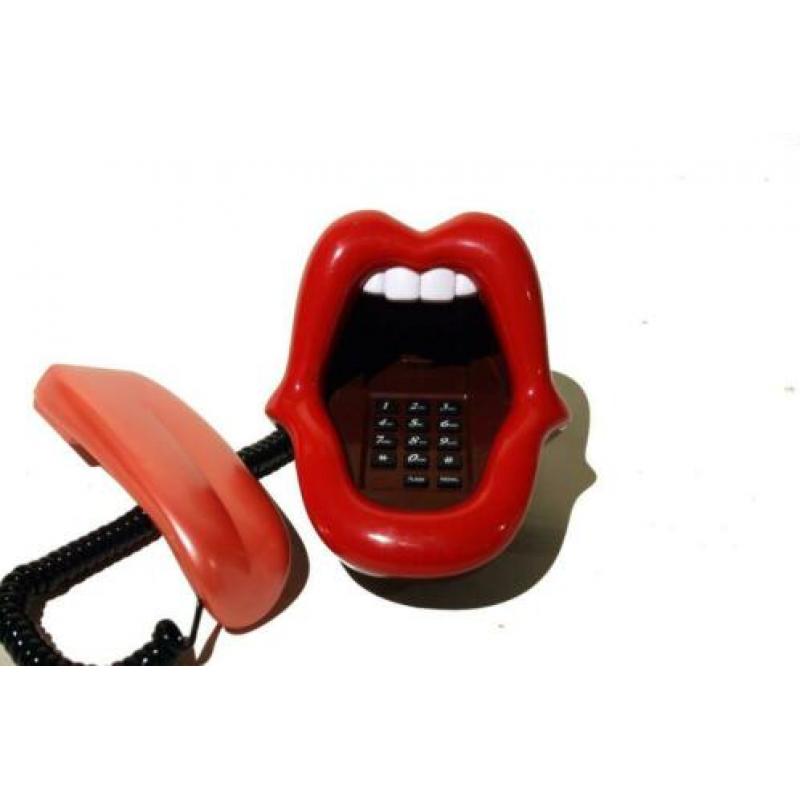 Rolling Stones style telefoon "stick out of tongue" uniek!