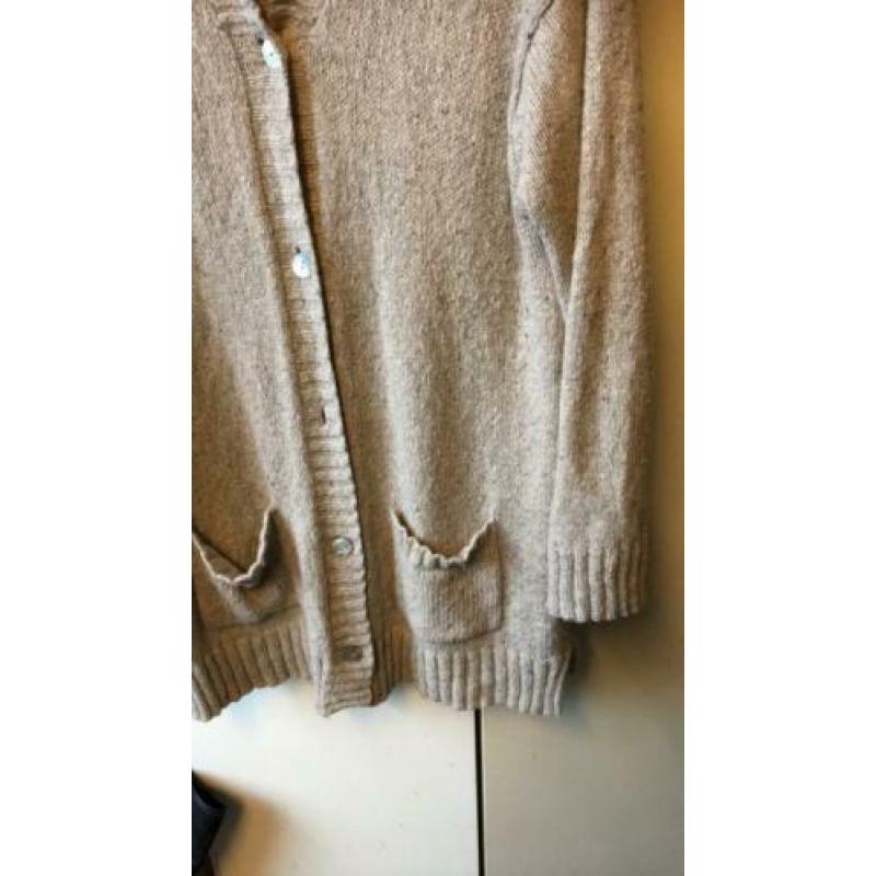 Prachtig beige lang vest PULLS maat L 42