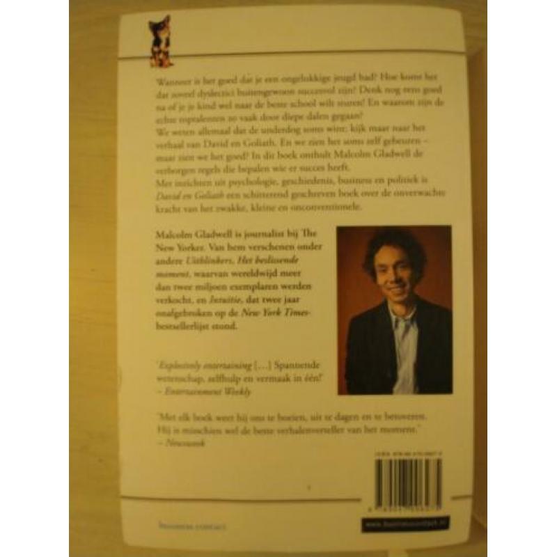 Intuïtie, Uitblinkers & David en Goliath. Malcolm Gladwell