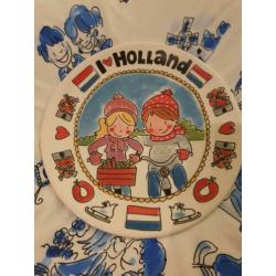 Blond Amsterdam; I love holland dinerbord en kommetje