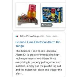 Science Time Experiment Electrical Alarm puzzel kinderen 8+