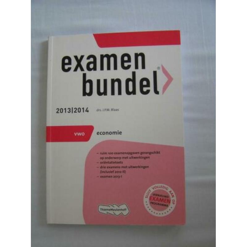 VWO - examenbundel - economie - 2013/14 - eerste druk