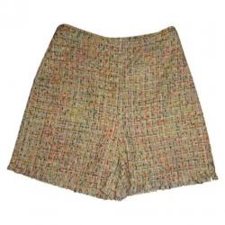 D4A Ana Alcazar mooie soort tweed korte short kleurrijk M