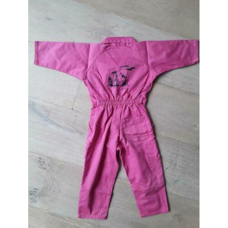 Overall / tuinbroek meisje, roze, maat 86.