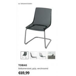 2 Ikea Tobias Nordic stijl eetkamerstoelen