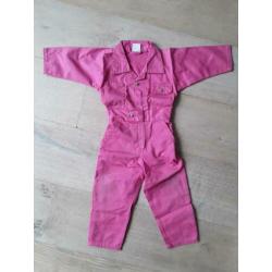 Overall / tuinbroek meisje, roze, maat 86.