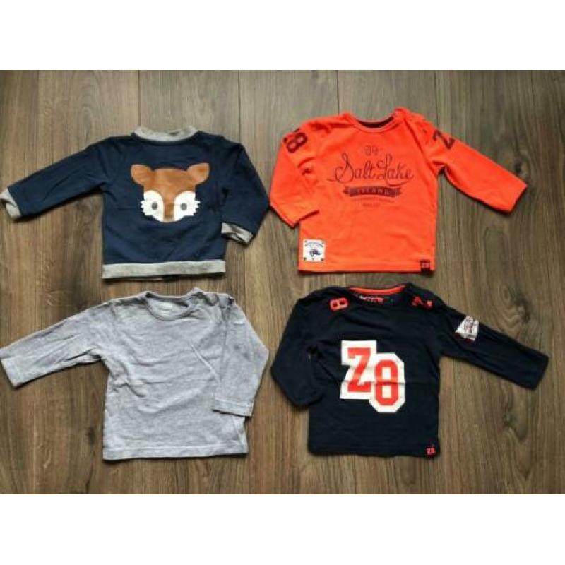 Pakket longsleeves shirts Z8 en vest vos Hema