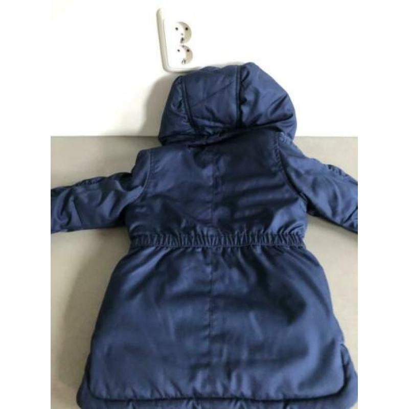 Winterjas donkerblauw tumble ‘n dry maat92