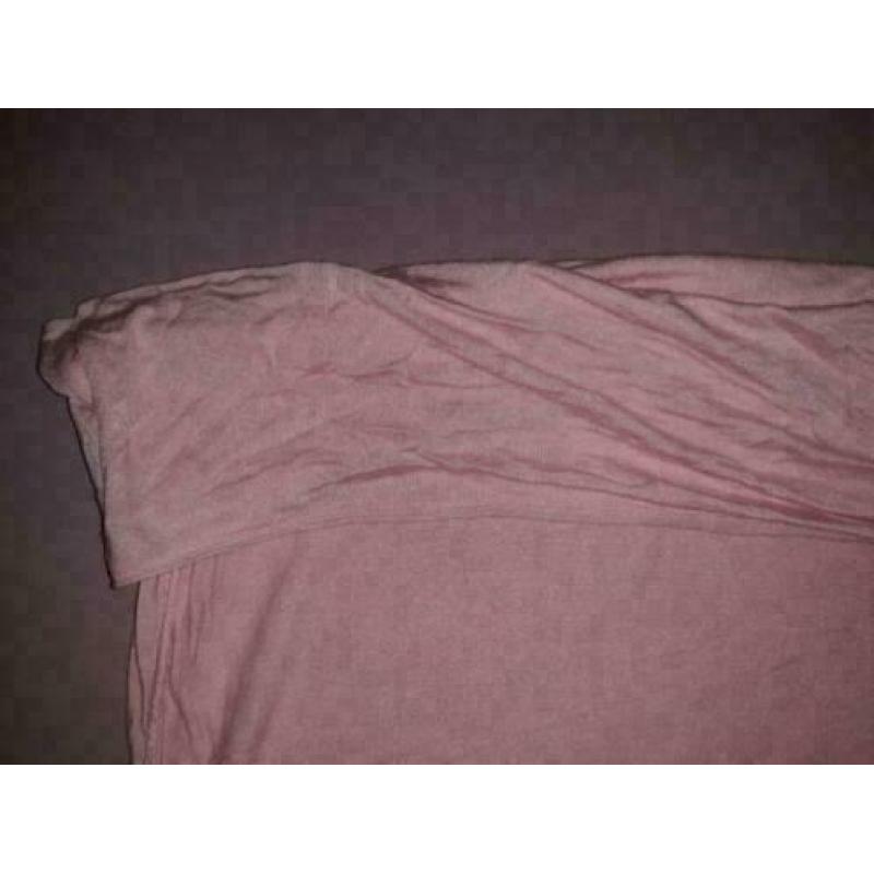 Strapless Roze basic top maat M stretch bieden