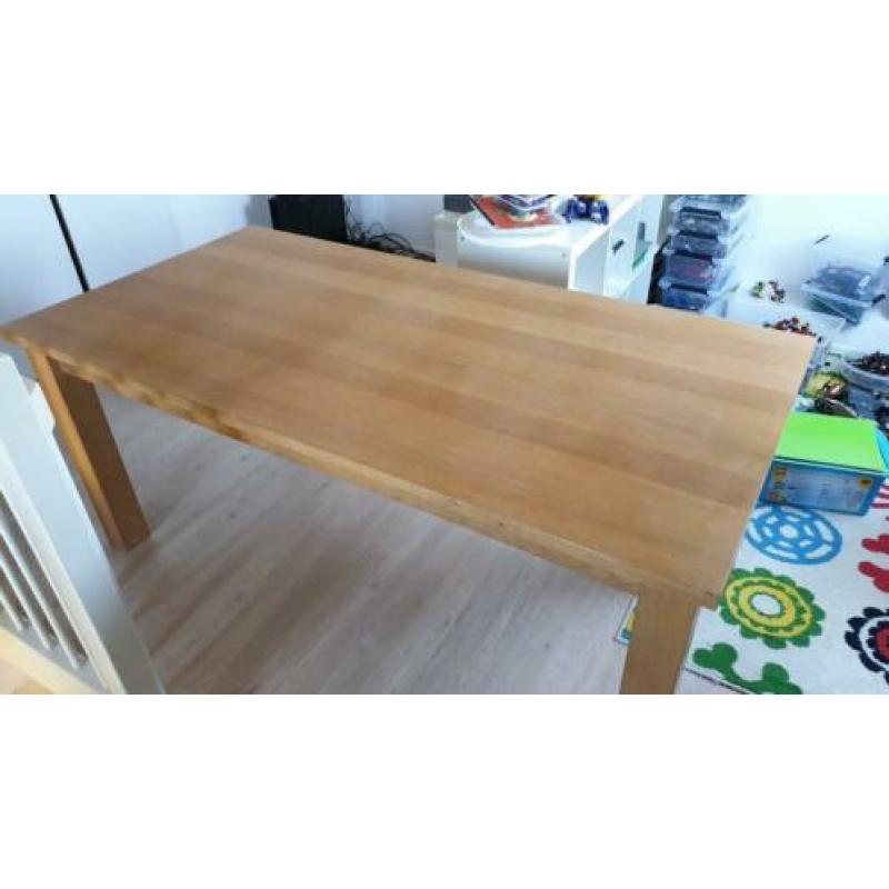 Eikenhouten eettafel 180*90*70